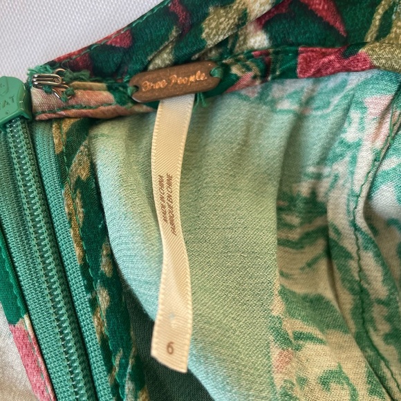 Free People Green Floral Jumpsuit - Picture 4 of 4